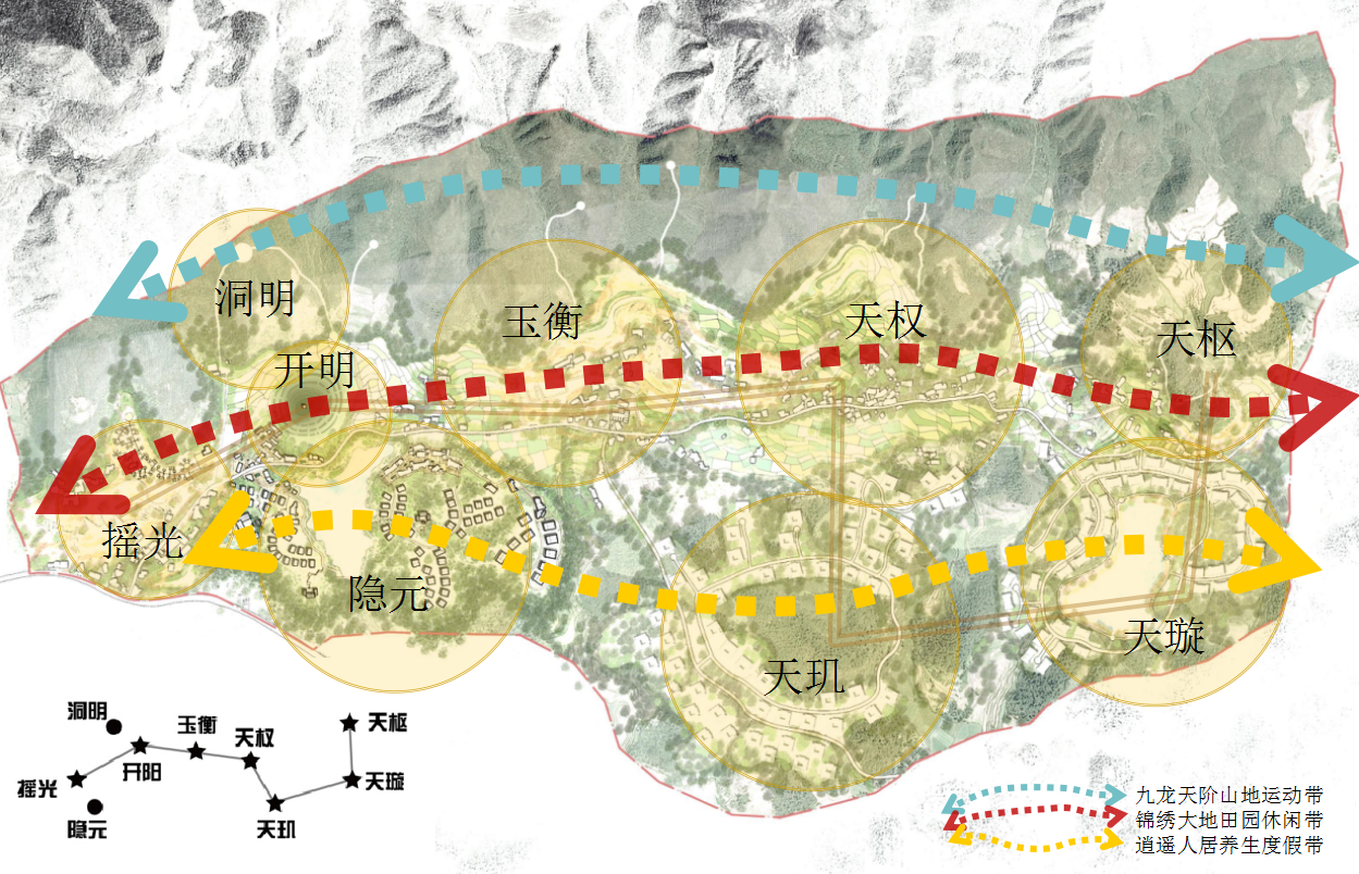 九龙湖空间布局