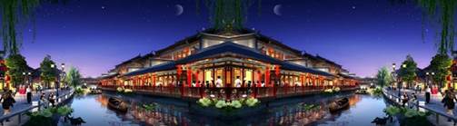 成都温江花月夜  星光影视产业文旅地产景观设计