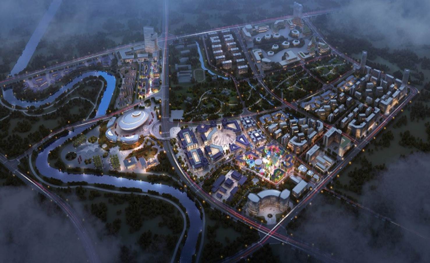 成都温江花月夜 星光影视产业文旅地产建筑设计