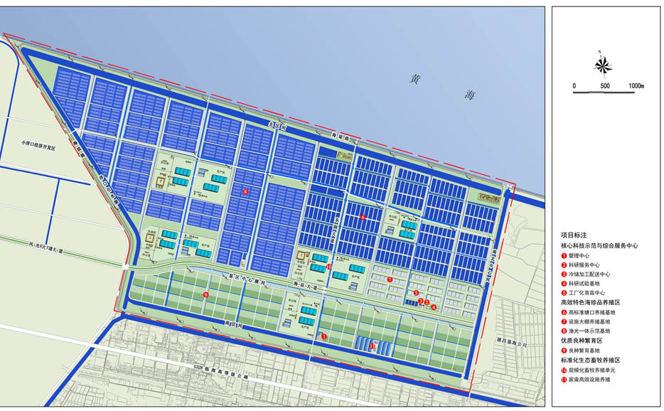如东海辰现代农业科技园规划平面图